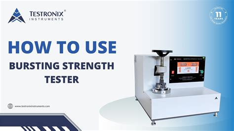 bursting strength tester manufacturers|bursting strength test method.